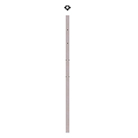 Support de main courante 42,4mm et poteau 40x40mm INOX316 Support pour poteau inox 316 Support