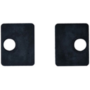 Accessoires Inox Jeu de 2 caoutchouc pour pinces carrées 55mm à verre  epr 8mm Jeu de 2 caoutch