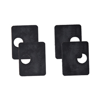 Accessoires Inox Jeu de 2 caoutchouc pour pinces carrées 55mm à verre  epr 8mm Jeu de 2 caoutch
