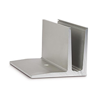 Accessoires Inox Profil en U aluminium pour garde corps fixation au sol Angle intérieur ou exté