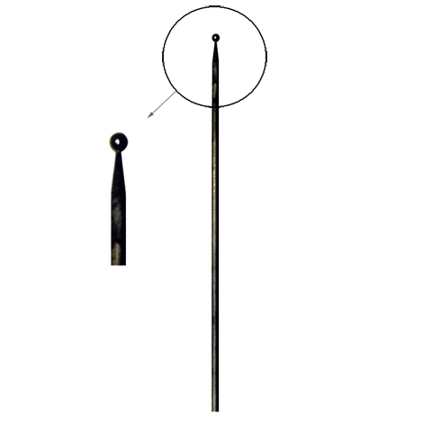 Barreaux  boules 1150mm rond de  12mm sur barreau appoint au pilon Barreau  boule Main cour