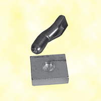 Accessoires de Portail Pivot inférieur pour tube de 40x40mm ou carré à bille en acier grandes c