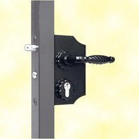 Accessoires de Portail Serrure de sécurité INOX pène réversible 40x40mm minimum Serrure de sécu