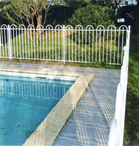 Balustre droit arrondi pour barrires de piscines Balustre galb piscine Barrire de piscine en