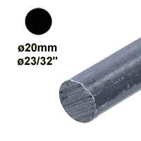 Profilé, Barres Barre profilée rond ø10mm longueur 2m lisse en acier laminé brut Barre profilée