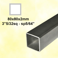 Profil, Barres Barre profile tube 16x16mm longueur 2m carr lisse acier lamin brut Barre pro